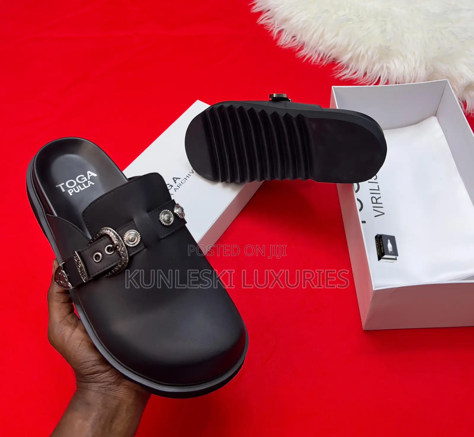 Original Toga Virilis Studded Men Half Shoe