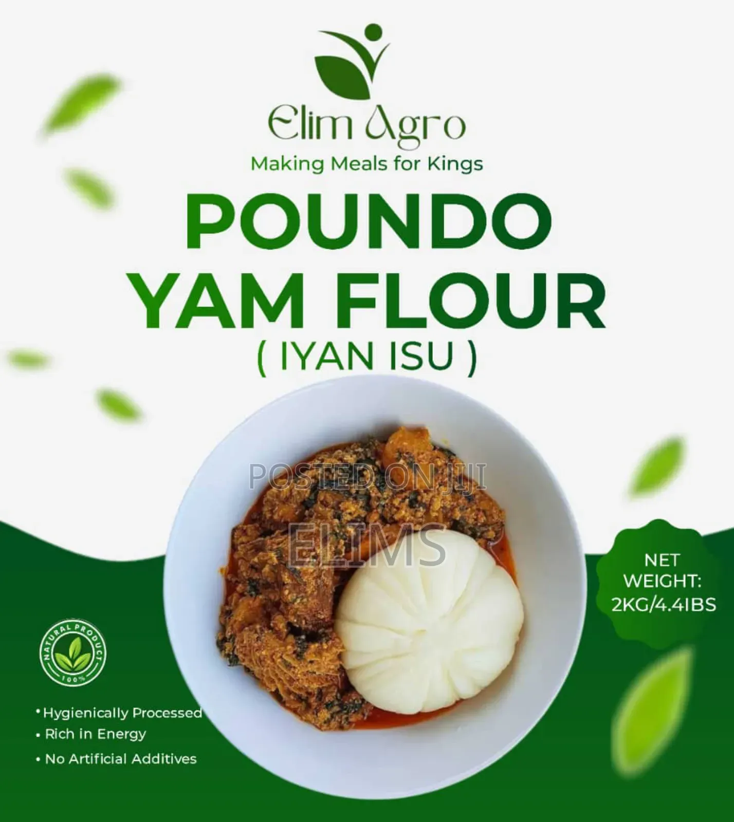Yam Poundo Flour 1kg X 5