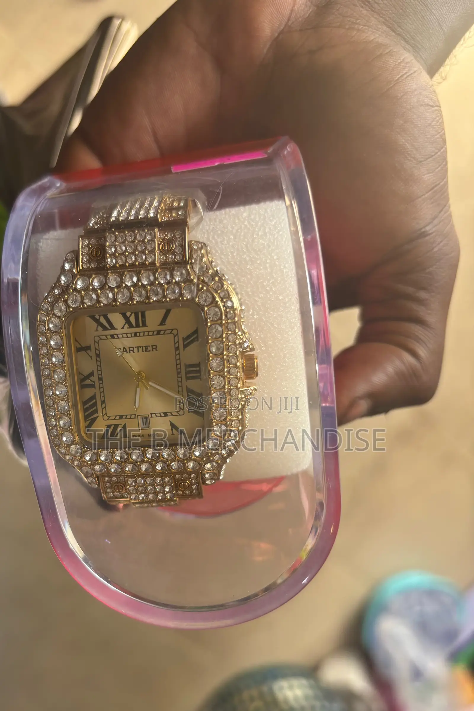 Cartier Iced Watch With Case