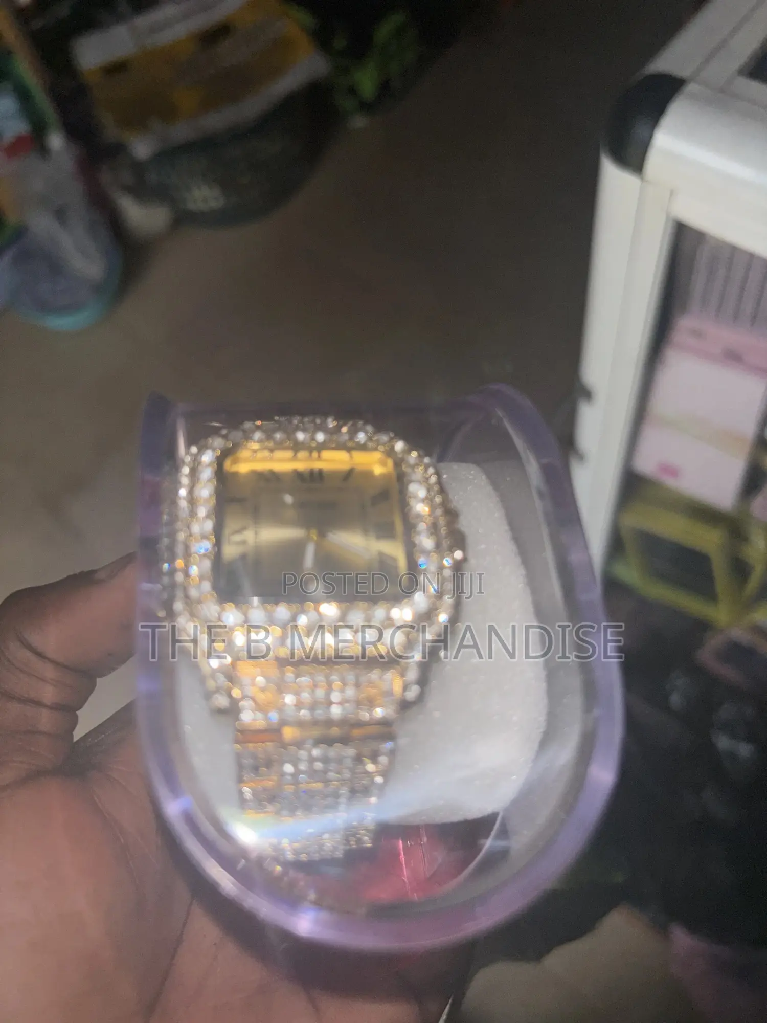 Cartier Iced Watch With Case
