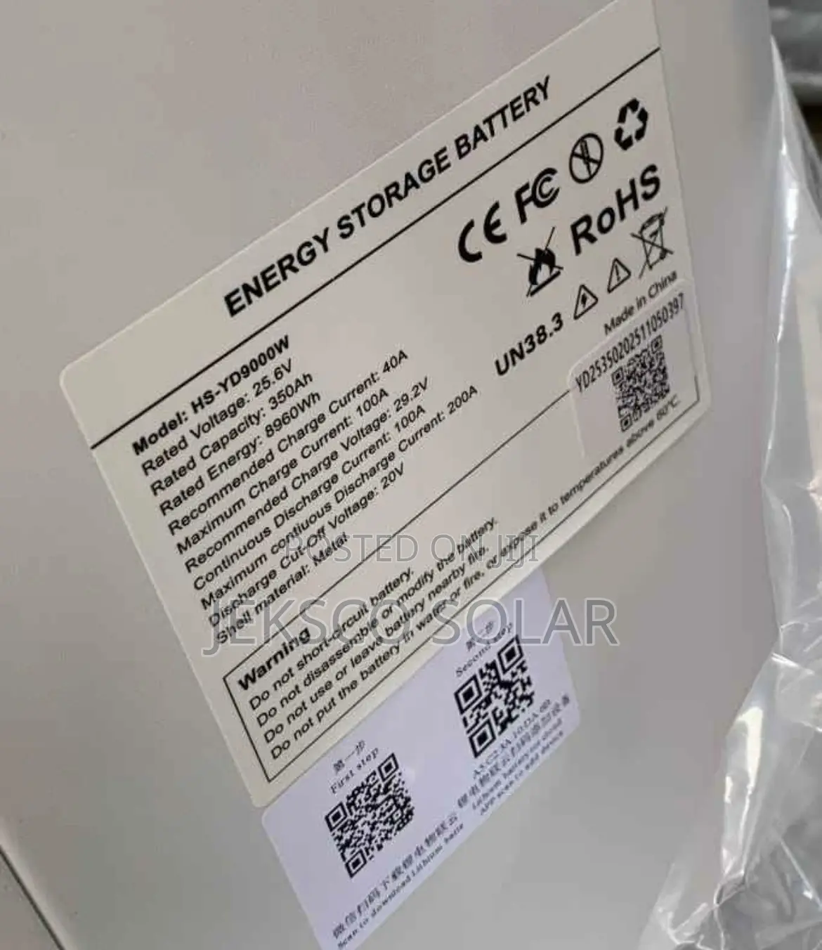 9kw Haisic Lithium Battery 24v