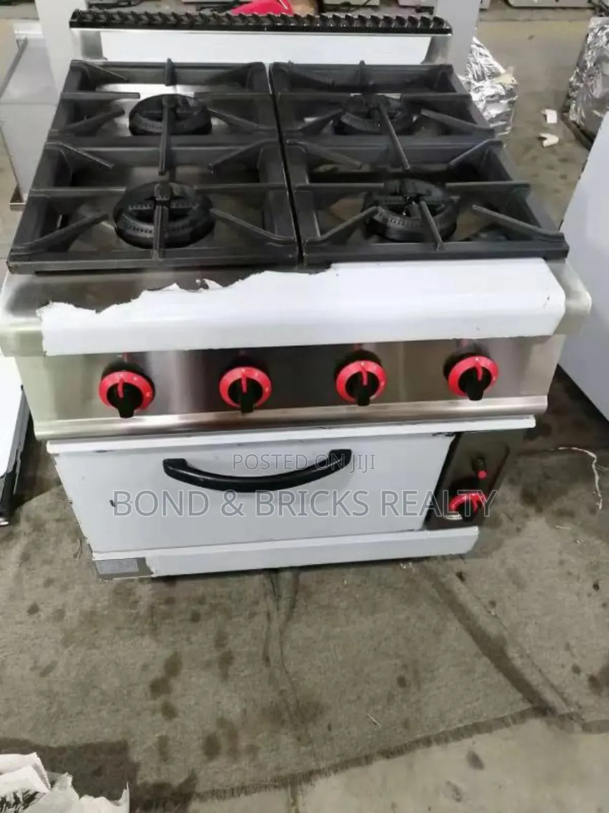 4 Gas Burner With Oven