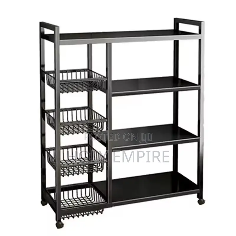 Kitchen Shelf Floor-to-Floor Vegetable Household Storage Rack Pot Rack