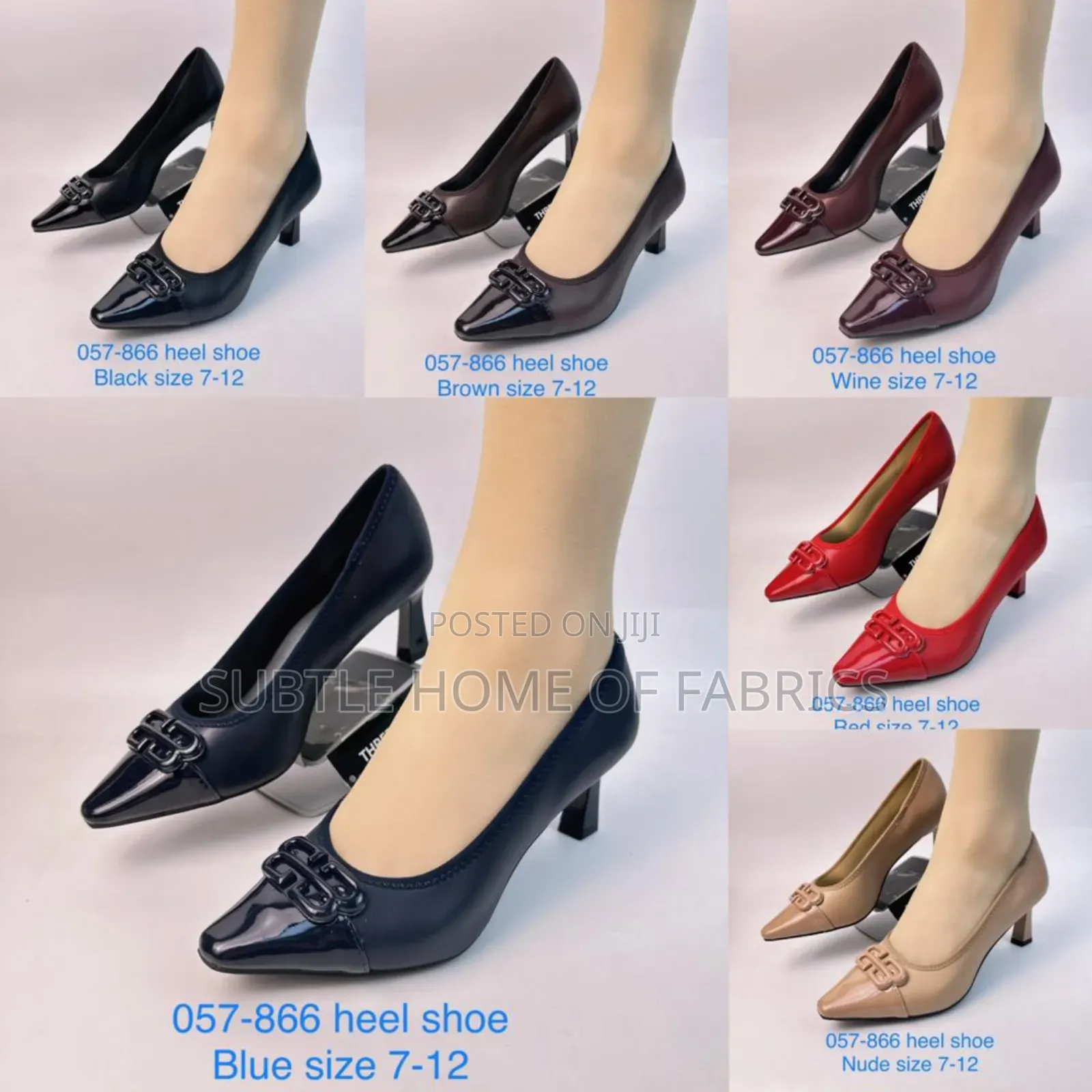 Elegant Ladies Office Shoes – Heels, Flats Wedges (Sizes 7–12)