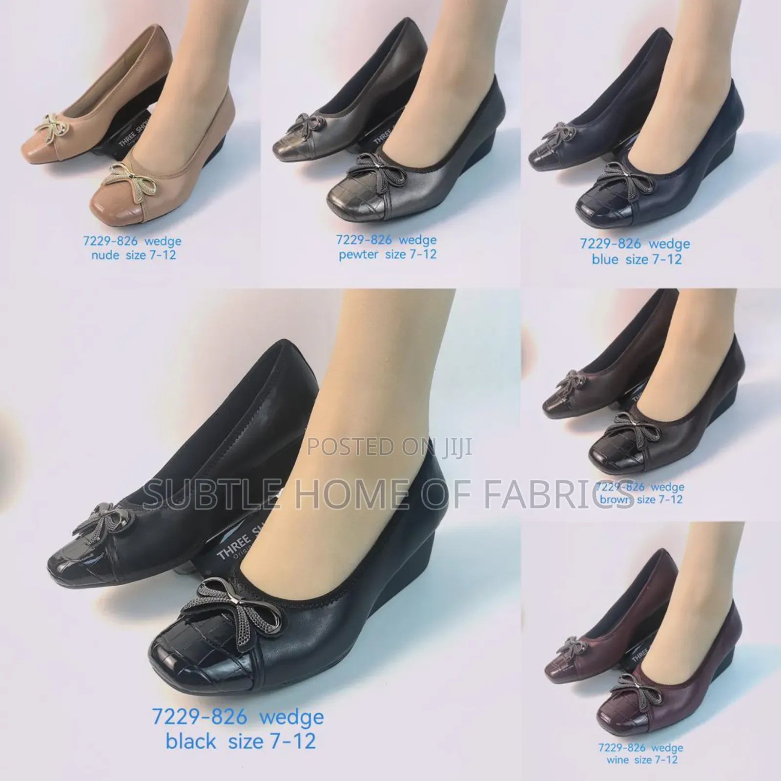 Elegant Ladies Office Shoes – Heels, Flats Wedges (Sizes 7–12)