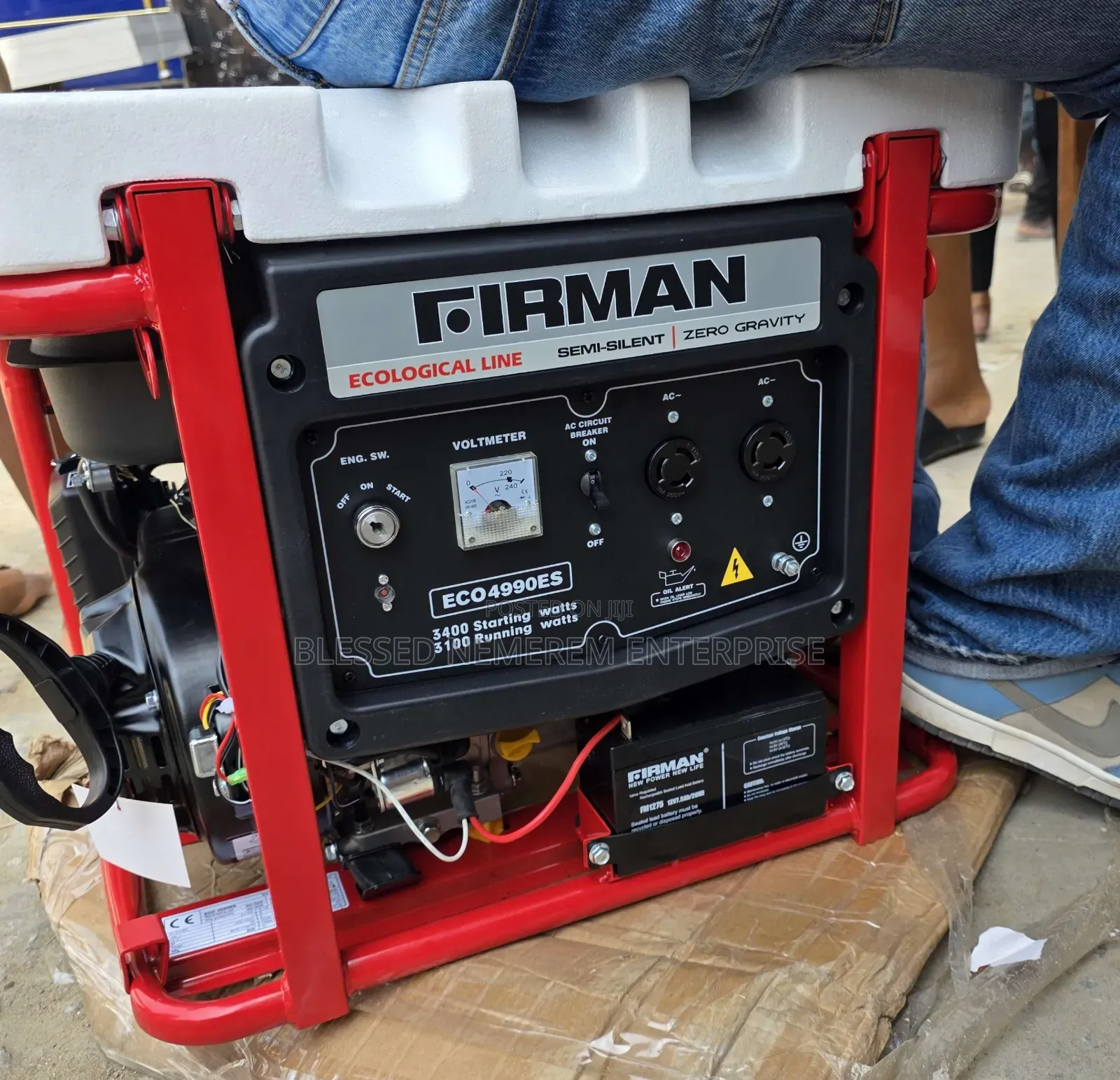 ☆¤Best Firman Petrol Generator Model Eco4990e2 100%Copper Coil 4.5kva