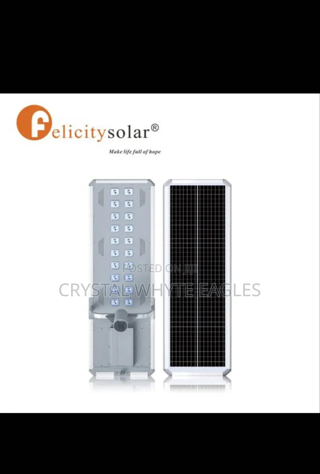 Felicity D2 150w 20 Eye Industrial Solar Street Lighting