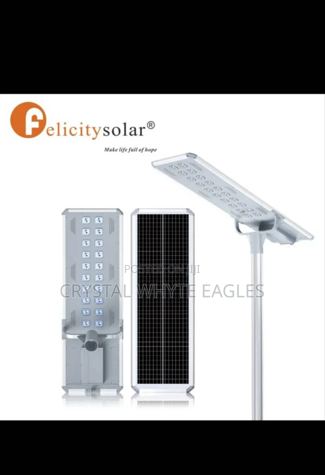 Felicity D2 150w 20 Eye Industrial Solar Street Lighting
