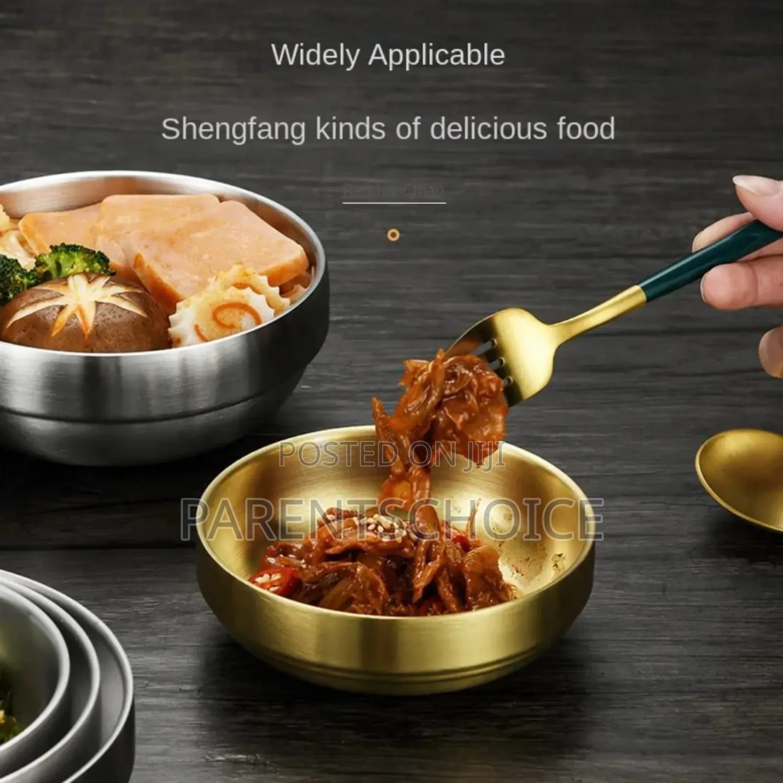 Golden Stainless Steel Sauce Bowl - 13.5cm