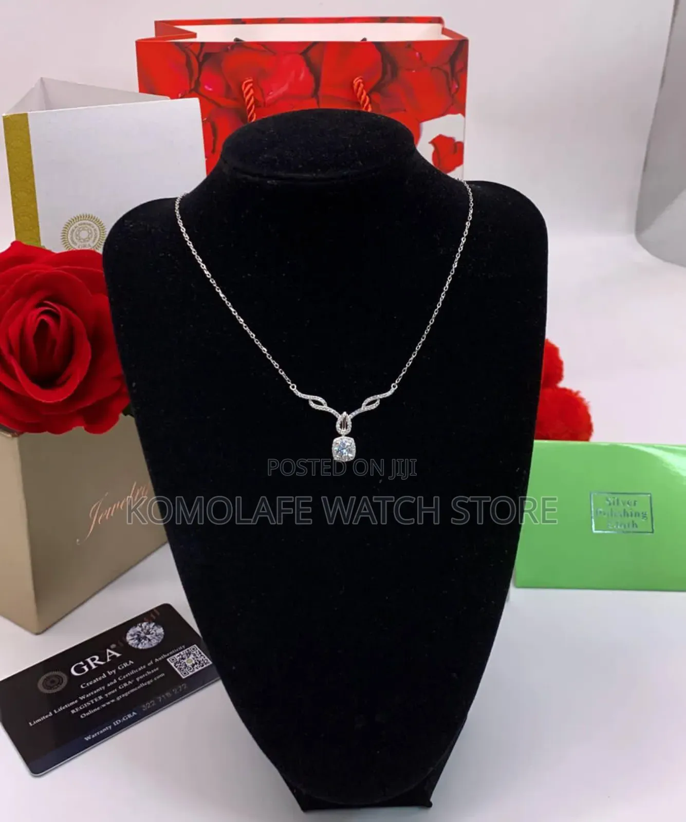 VVS Moissanite Diamonds Necklace and Bracelet 