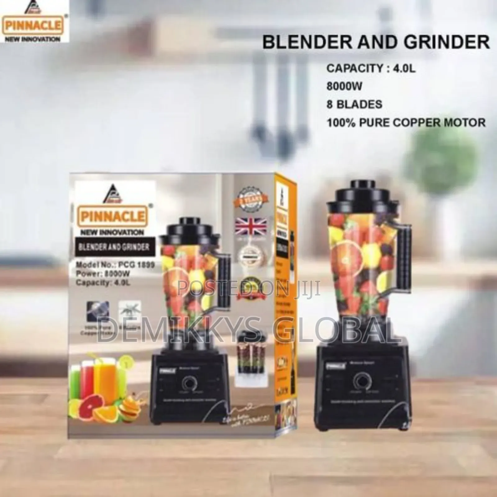 Pinnacle 8 in 1 Multi Purpose Grinder 4.0l