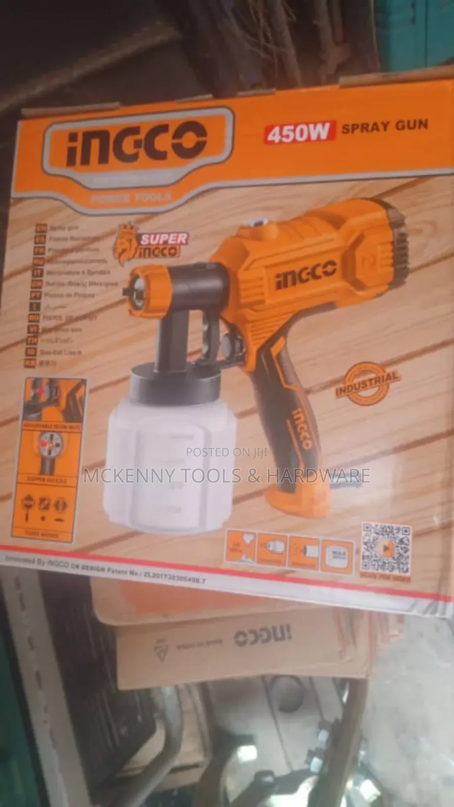 Ingco 450w Electric Spray Gun, Model Spg3508.