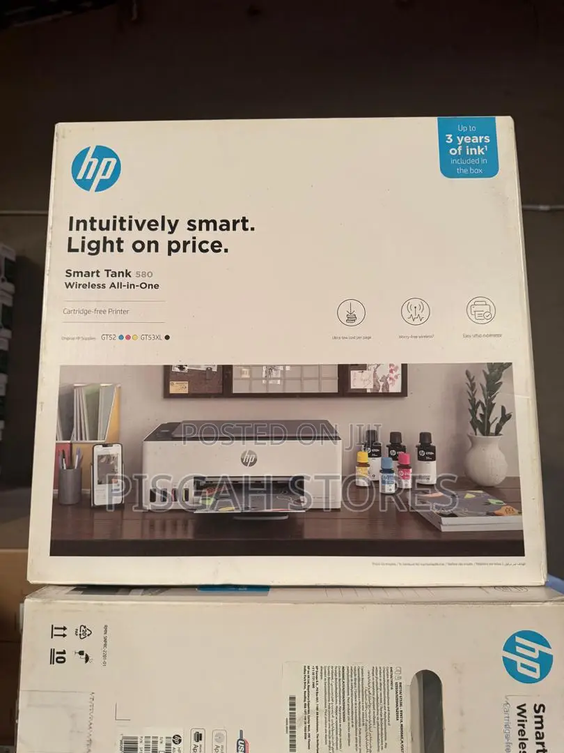 Hp Smart Tank 580 Wireless All-in-One Printer. Print/Copy/Scan