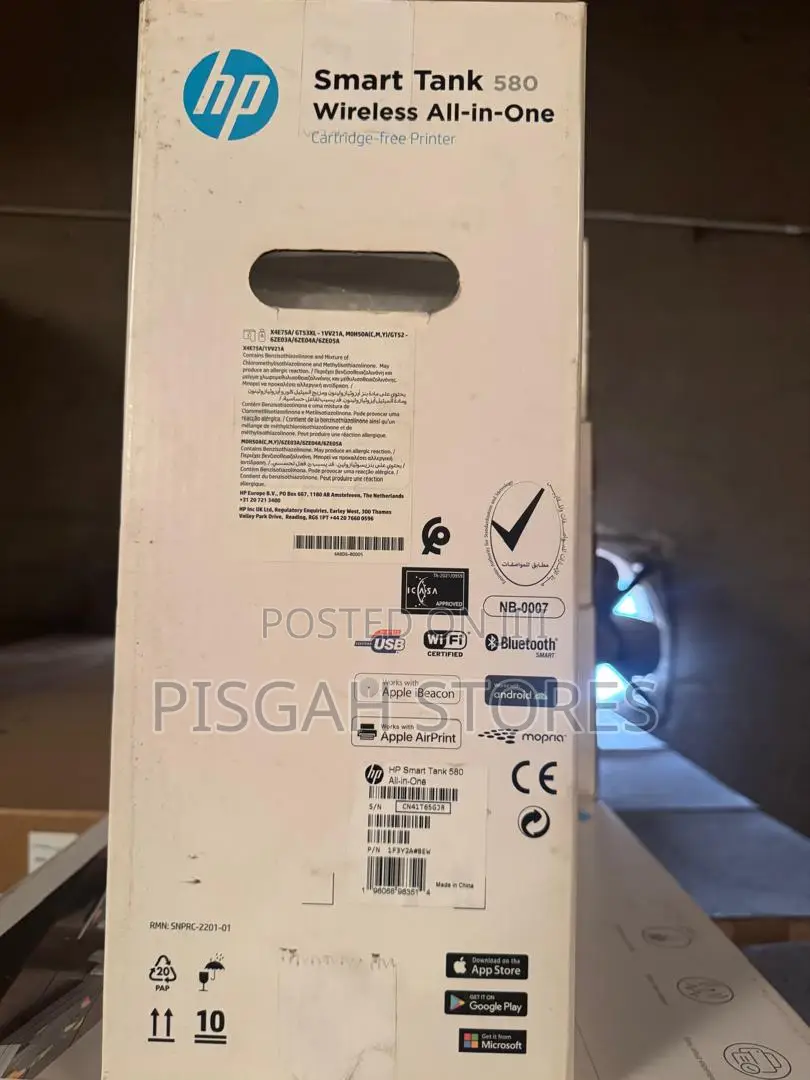 Hp Smart Tank 580 Wireless All-in-One Printer. Print/Copy/Scan