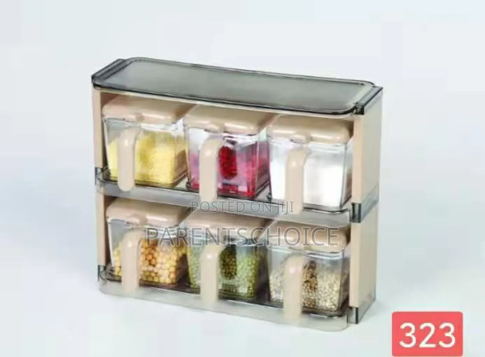 6pc Containers Kitchen Seasoning/Spices/Condiment Box