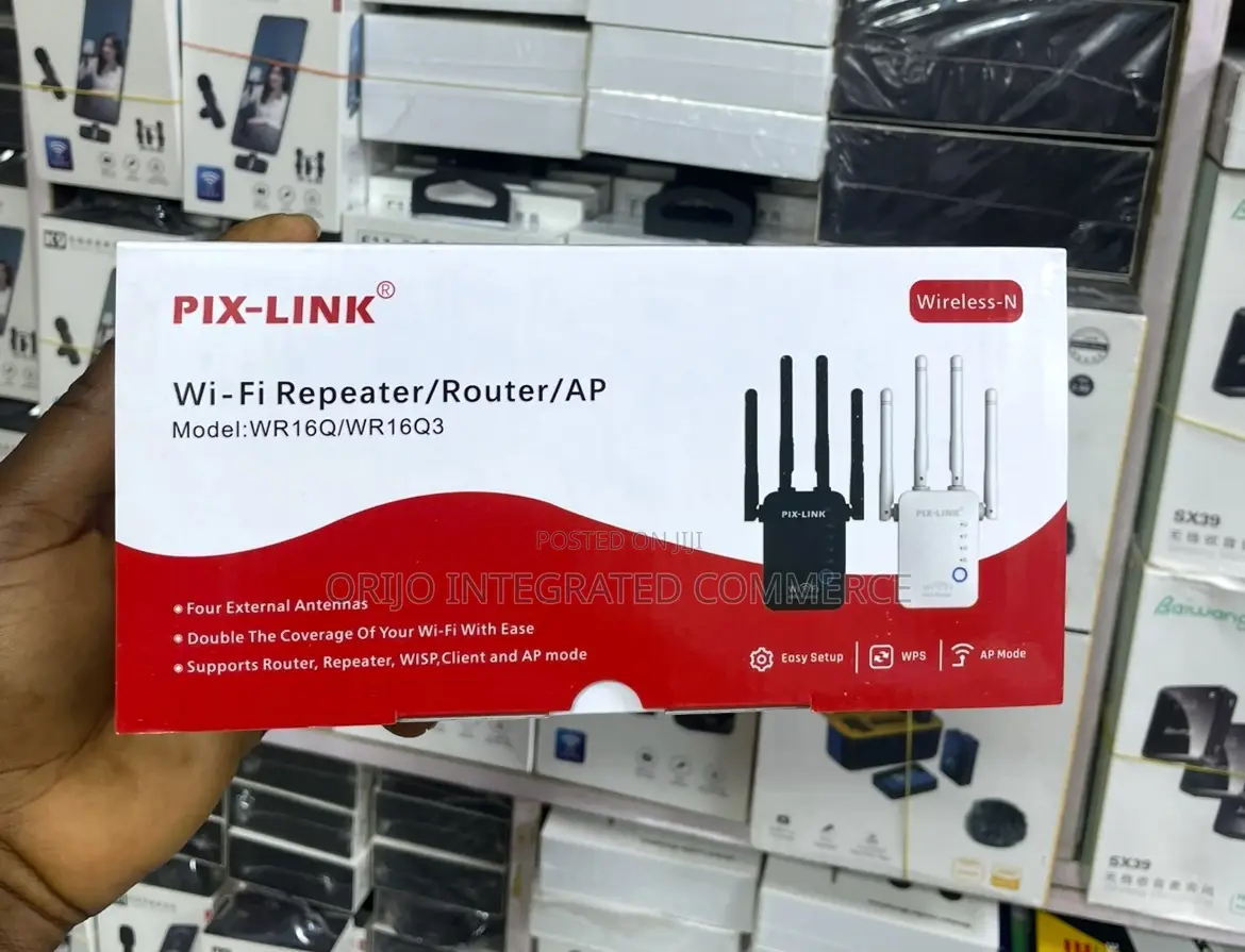 Pix-Link Wi-Fi Repeater/Router/Ap Model: Wr16q/Wr16q3