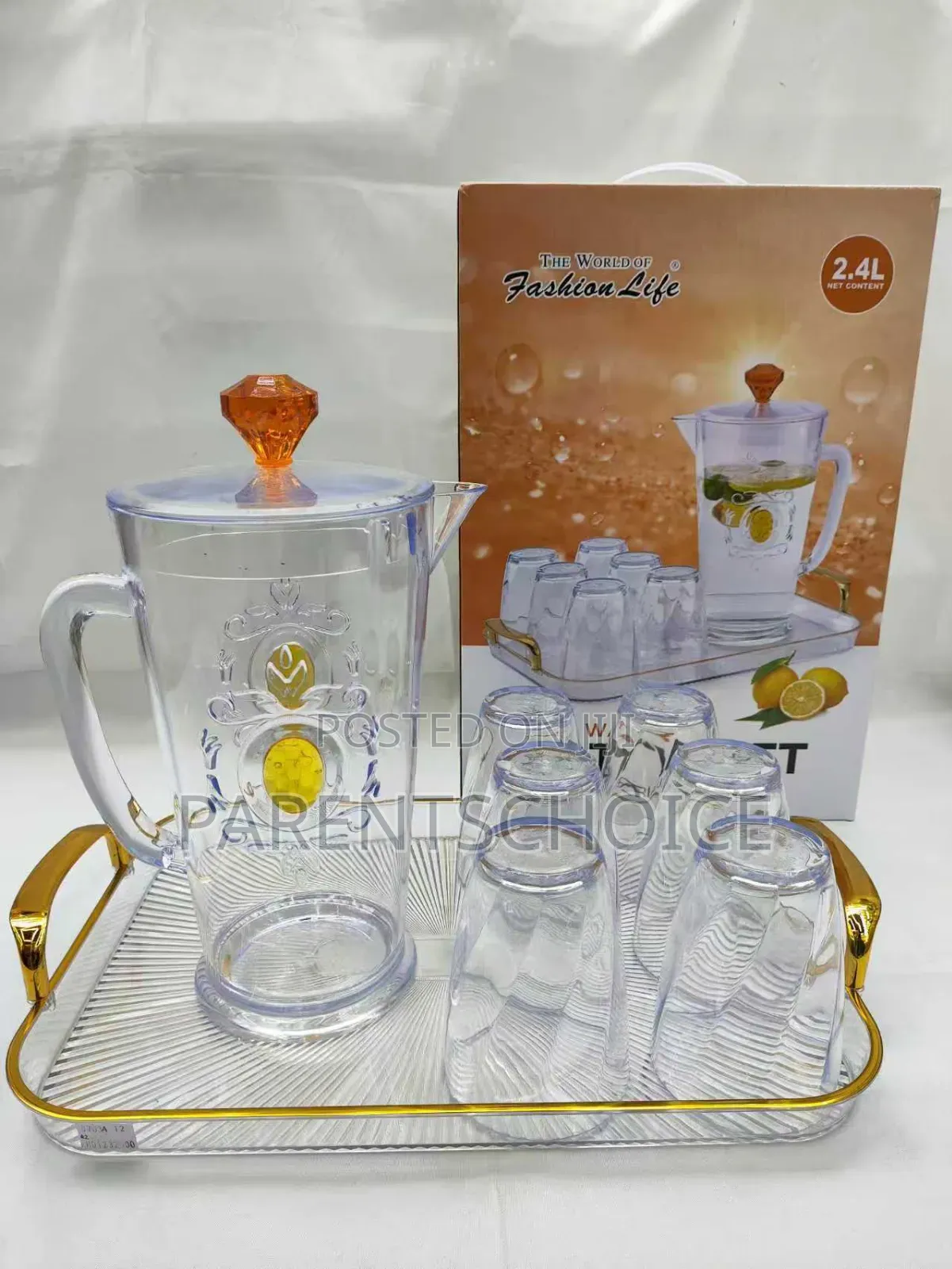 Acrylic Jug Set of 7 PCS