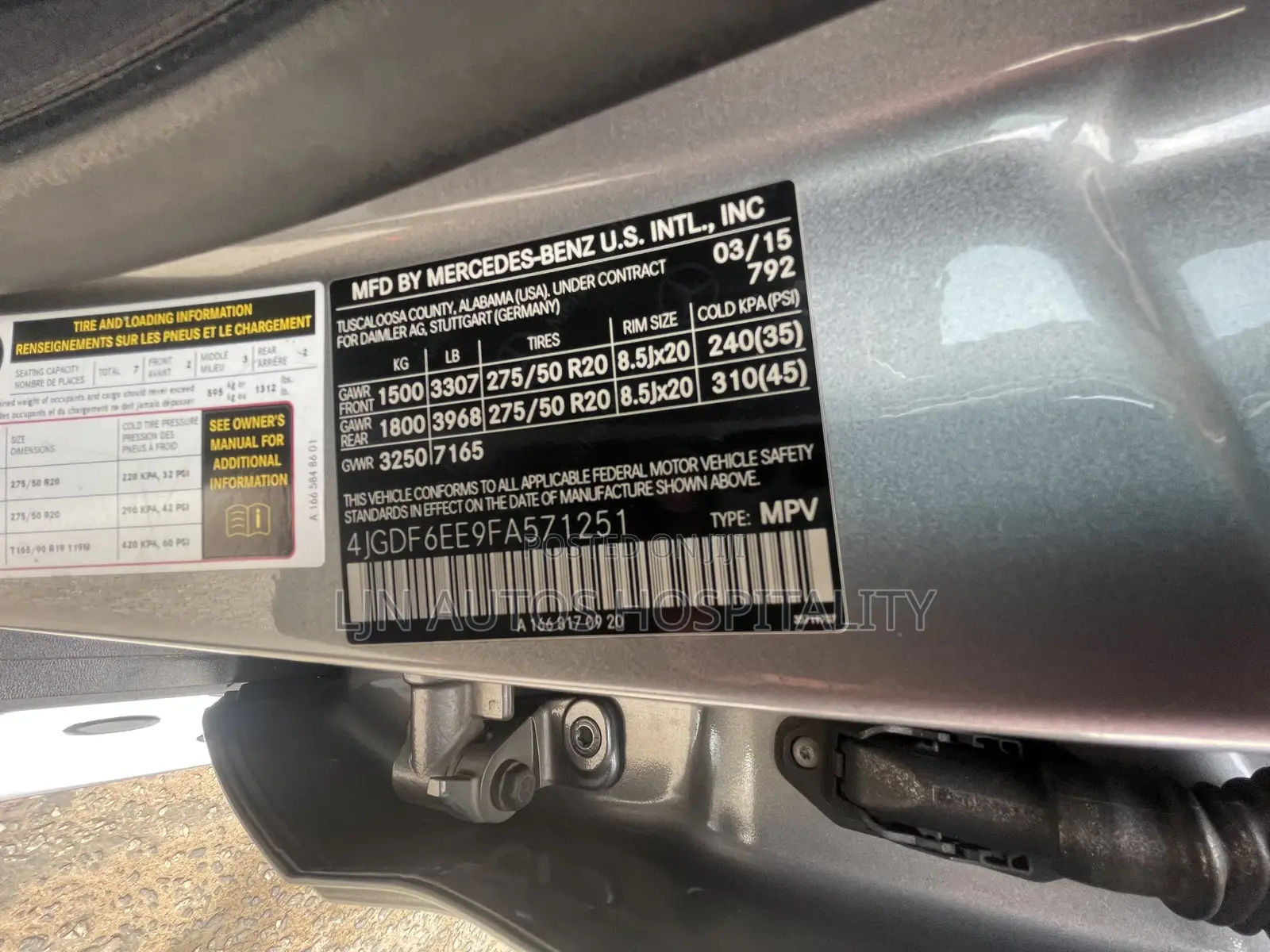 Mercedes-Benz GLE-Class GLE 550 4MATIC 2015 Gray