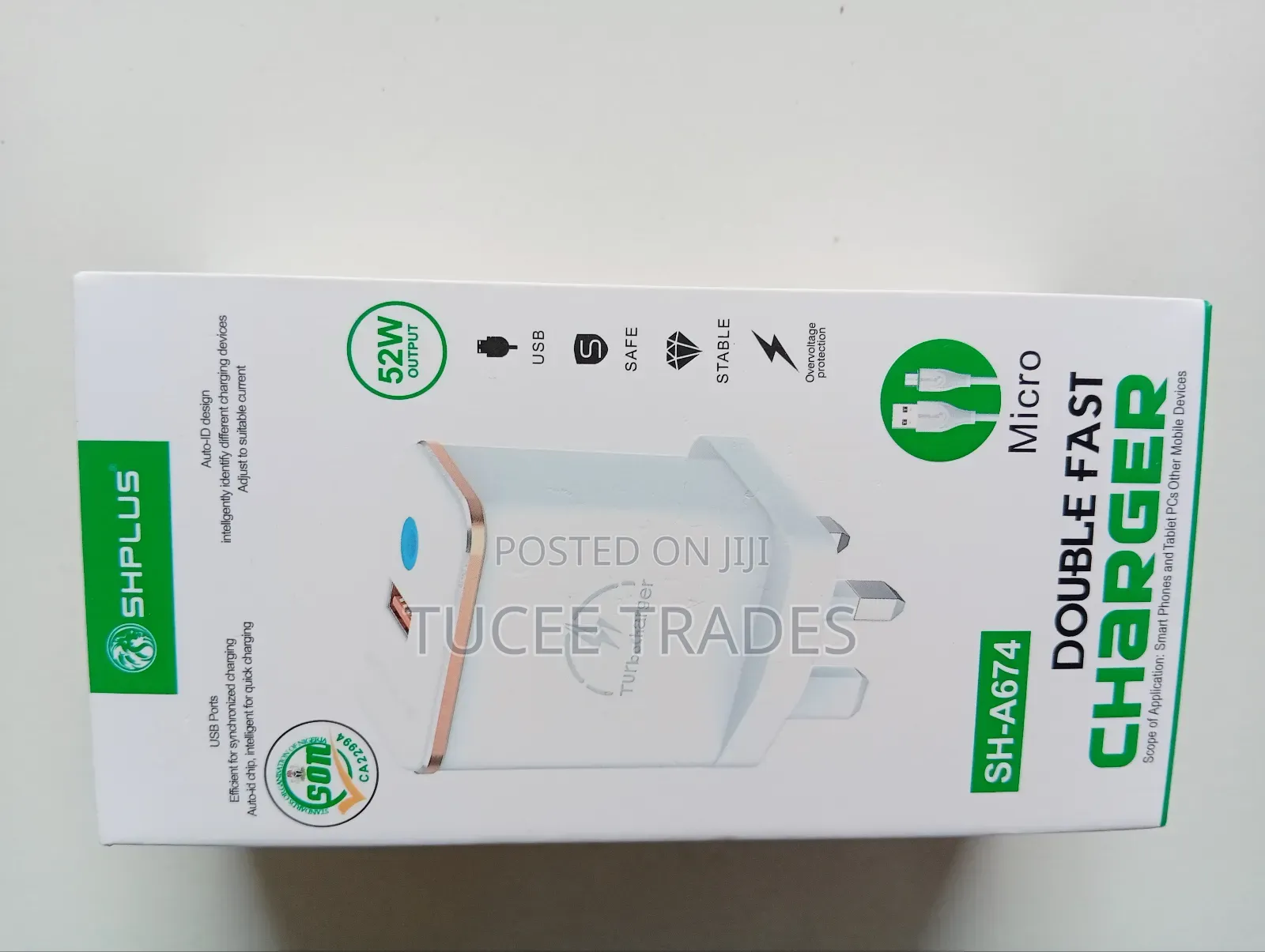 Shplus Sh- A674 Double Fast Charger