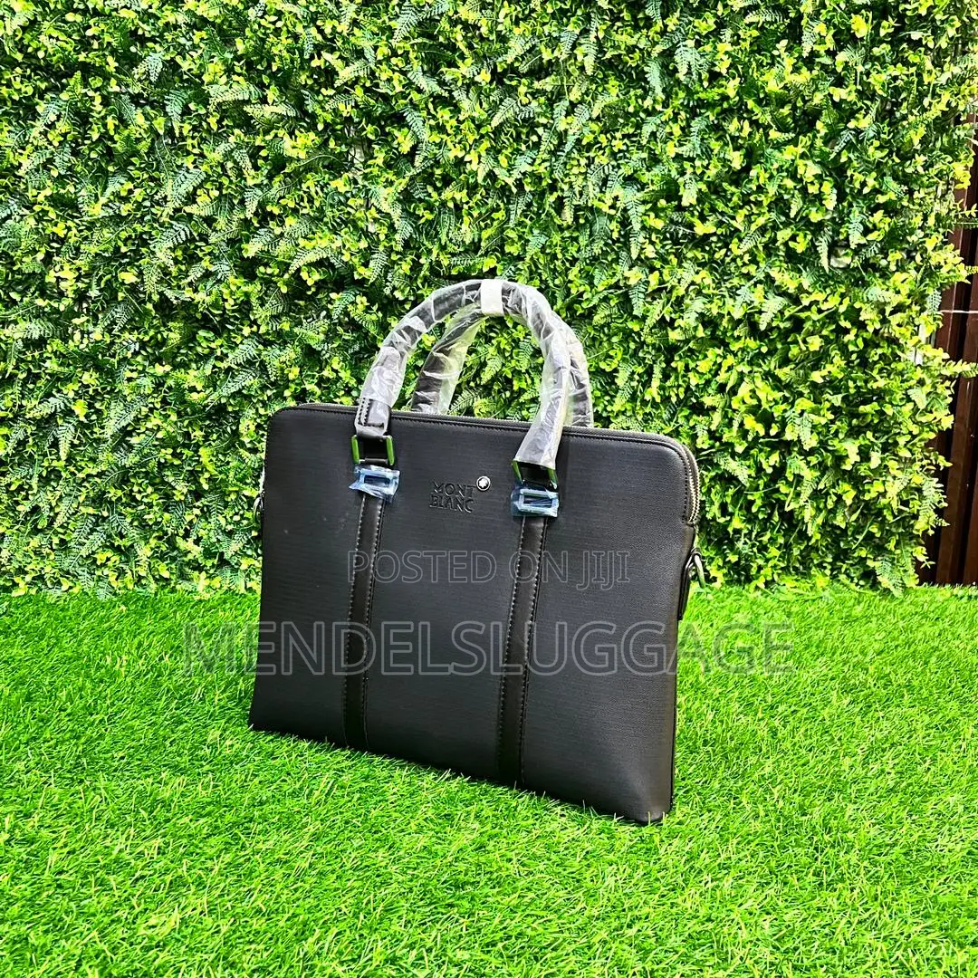 Mont Blanc Executive Black Laptop Bag for Office Business Use