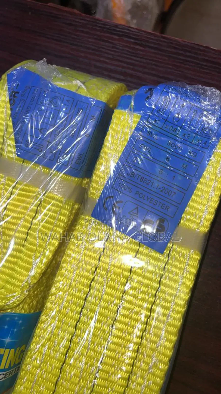 Duplex Polyester Lifting Sling Belts (2t–3t)