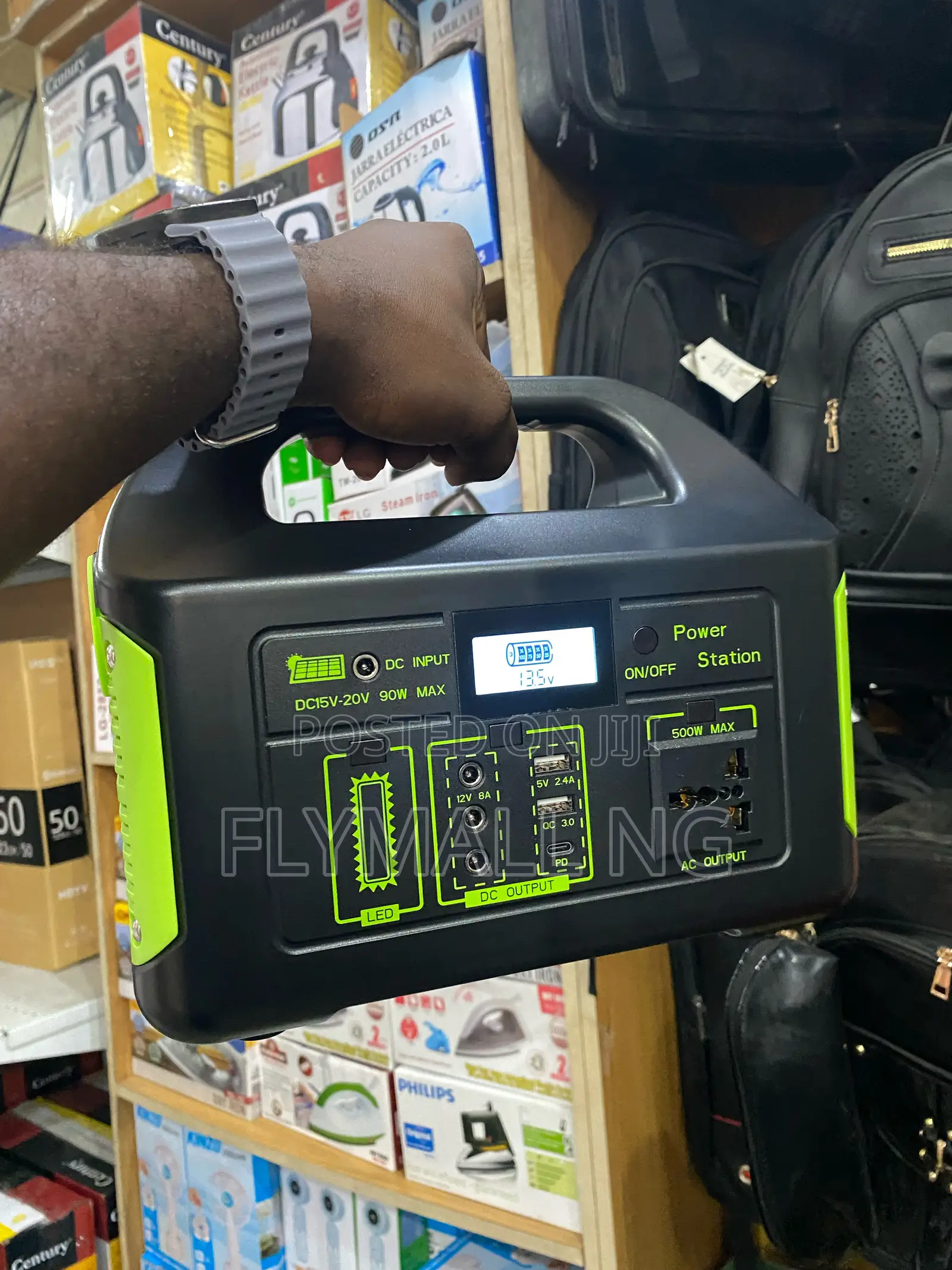 Portable 500w Ups Power Station Lithium Battery Solar Generator Bank