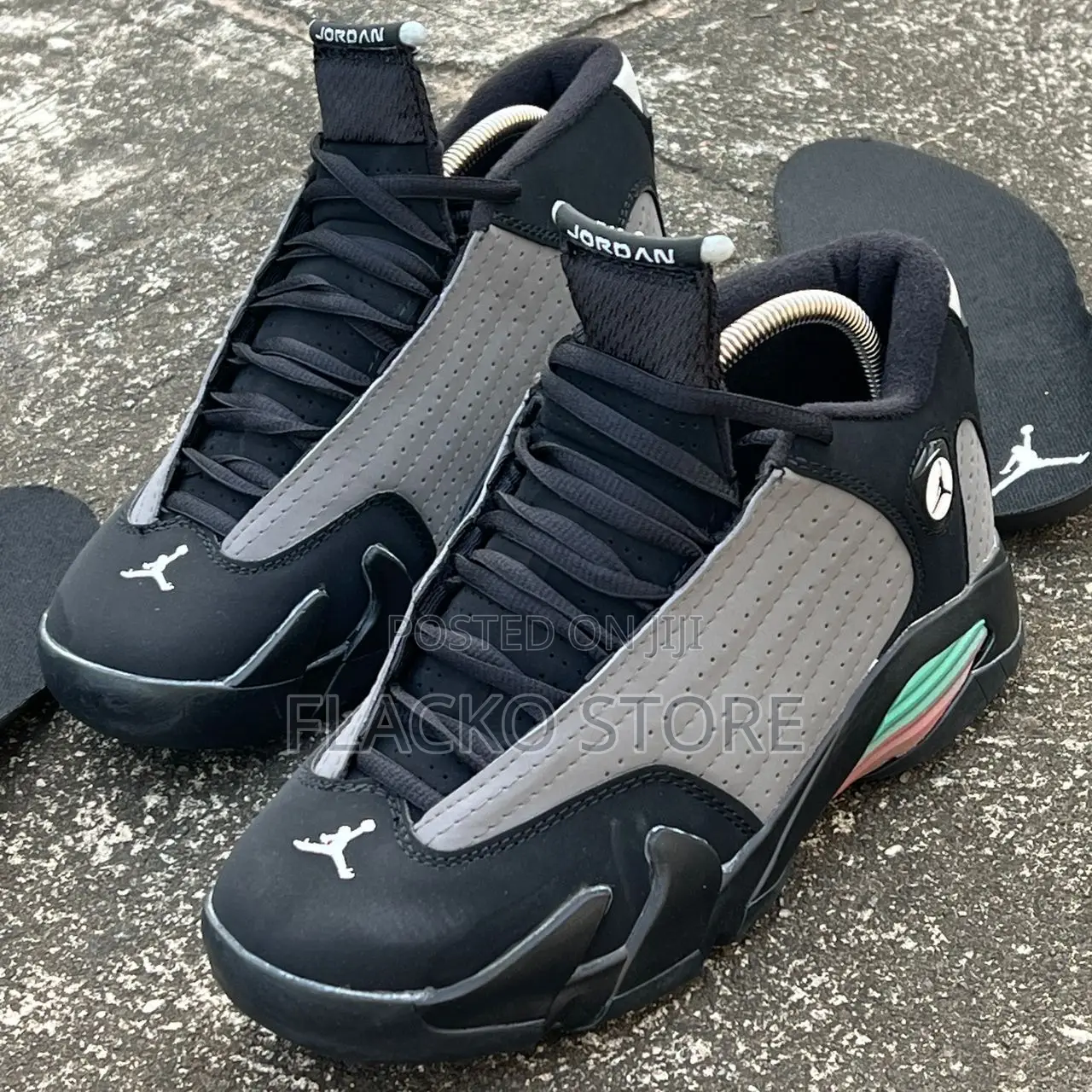 Original Air Jordan 14 Particle Grey Sneakers