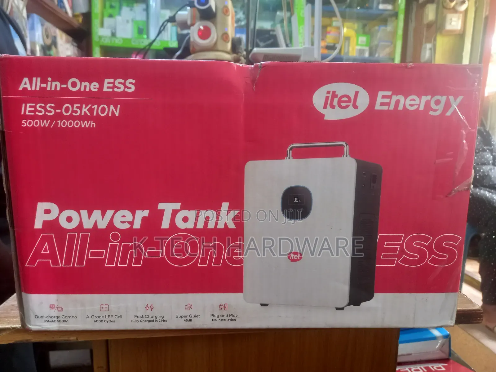 Itel 500w Solar Generator 1000wh Lithium Battery Iess-05k10n