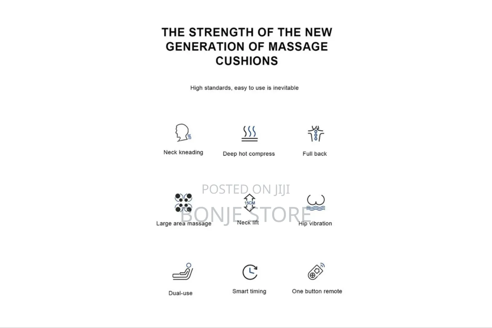 Massager Cushion - Car/Office/Home Seat Kneading Shiatsu Heat Massager