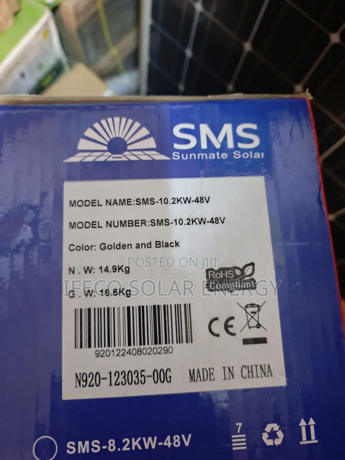 SMS Hybrid Inverter 10.2kva 48v