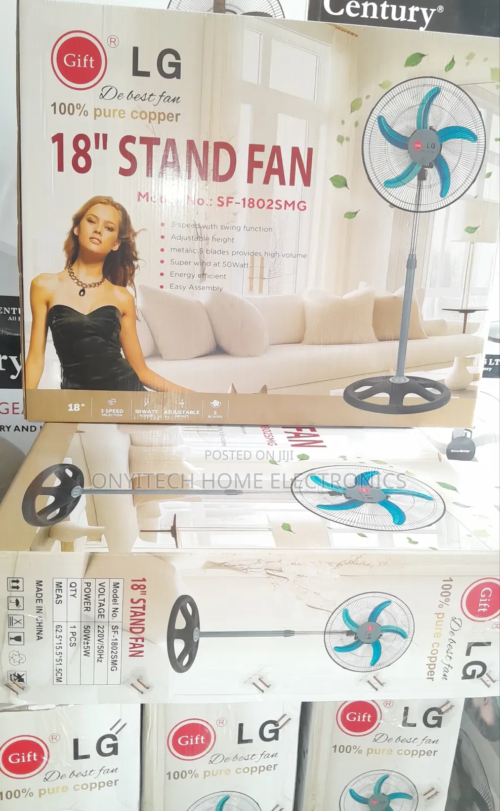 Lg Standing Fan [Small Engine] [Sf-1802smg]
