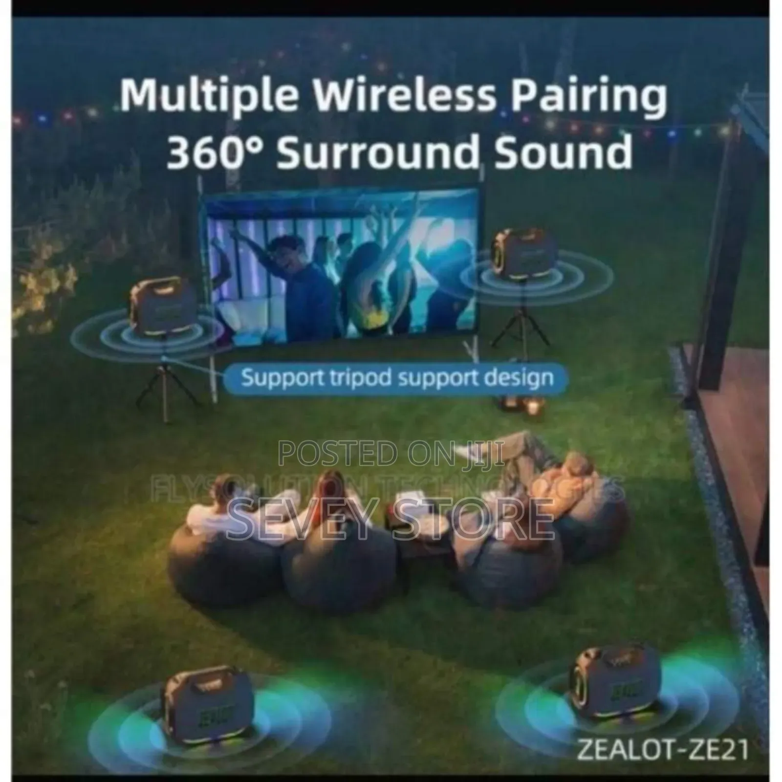 Zealot Ze21 Party Box 250w- Wireless Portable Bluetooth Speaker