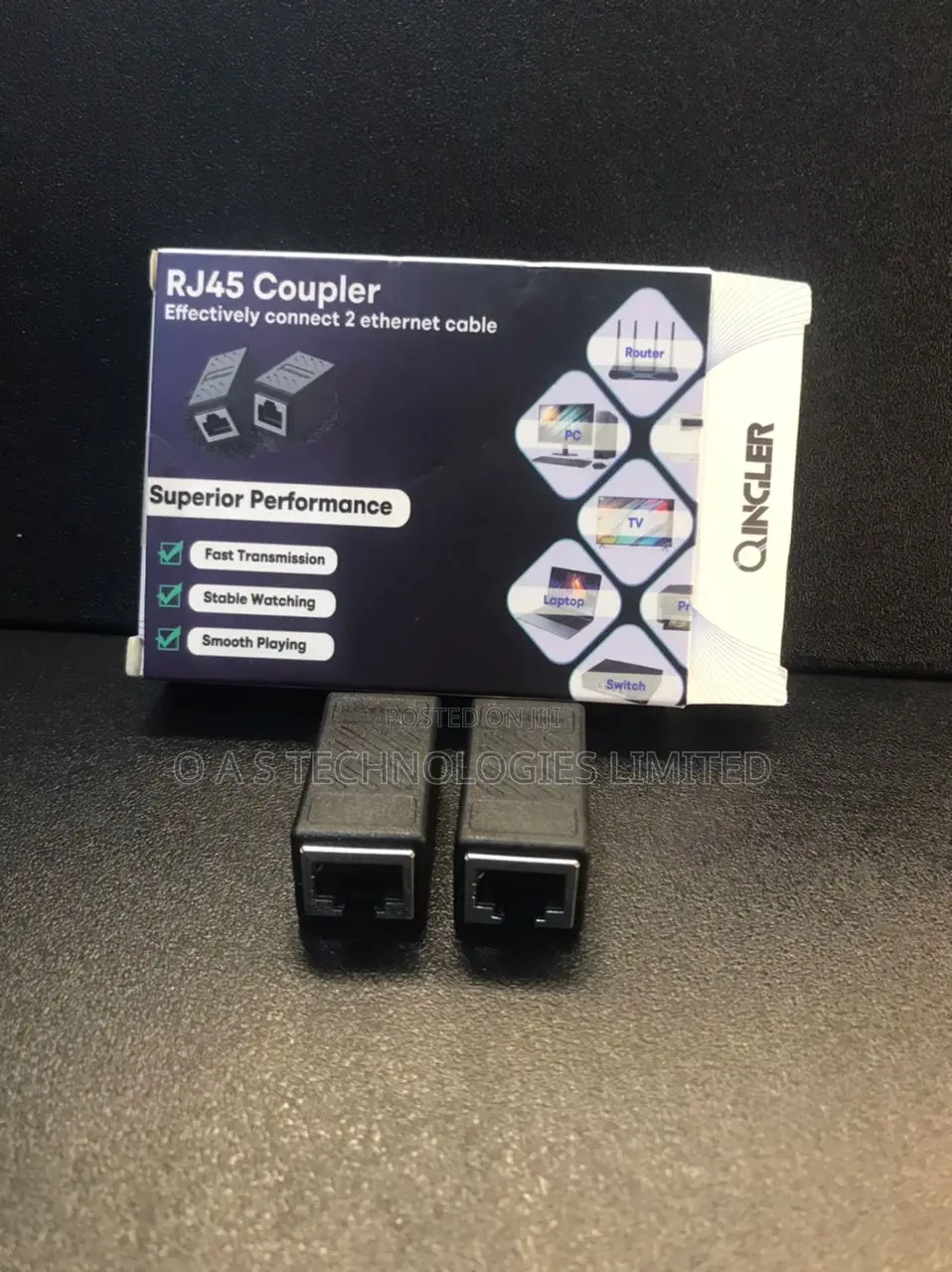 Qingler Rj45 Cat6 Coupler Ethernet Extender Connnnector