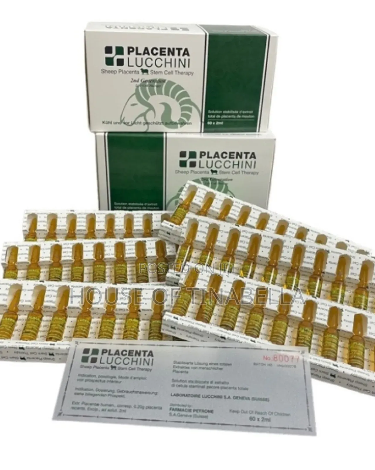 Lucchini Sheep Placenta Stem Cell Therapy 2nd Generation- 60 Ampoules