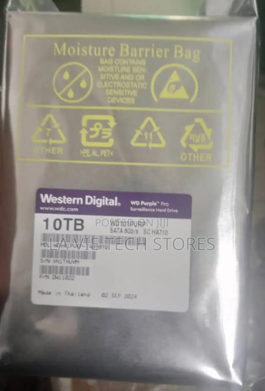 Western Digital Wd Purple 10tb Surveillance Hard Disk Drive