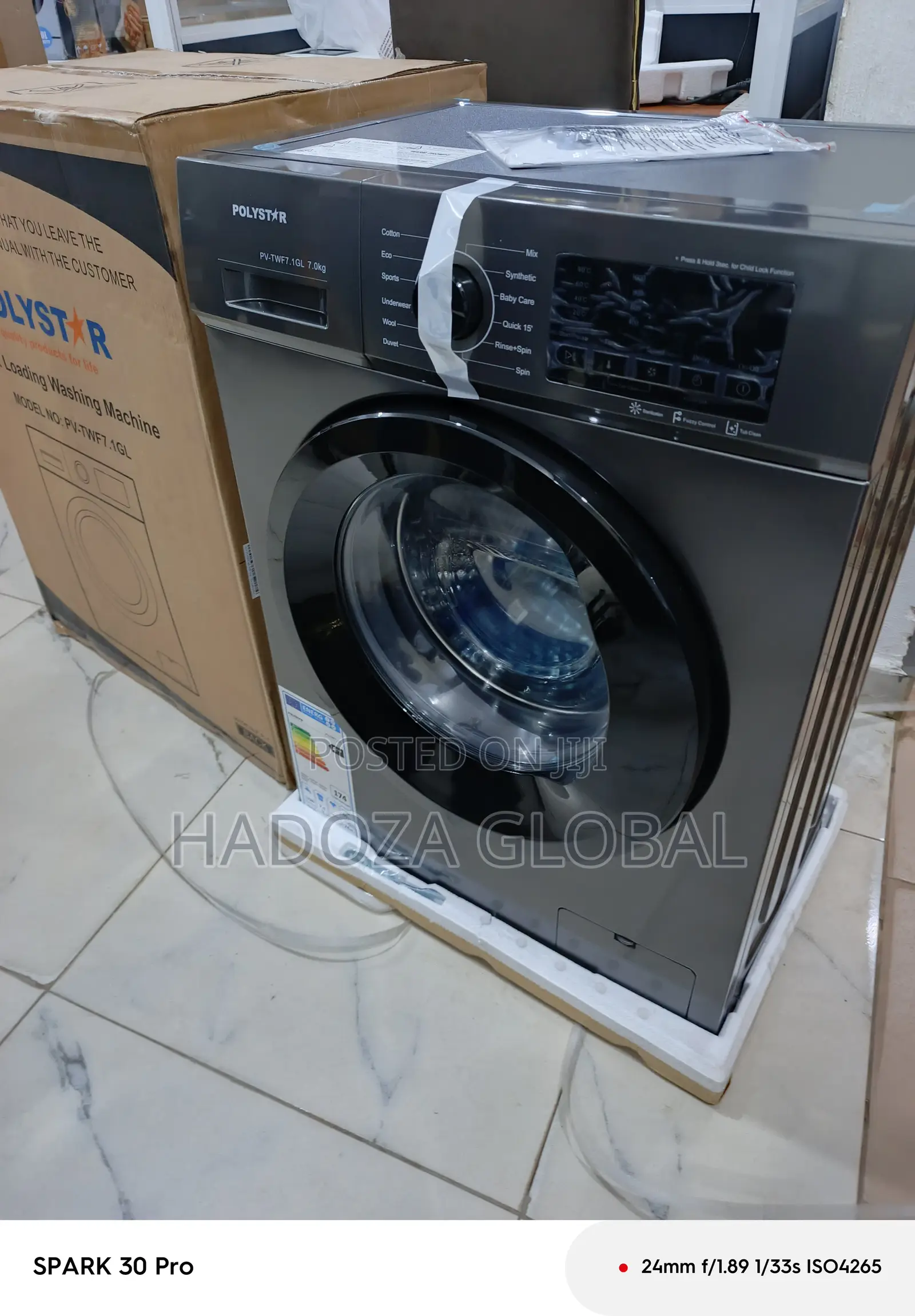 Polystar 6kg Front Load Automatic Washing Machine