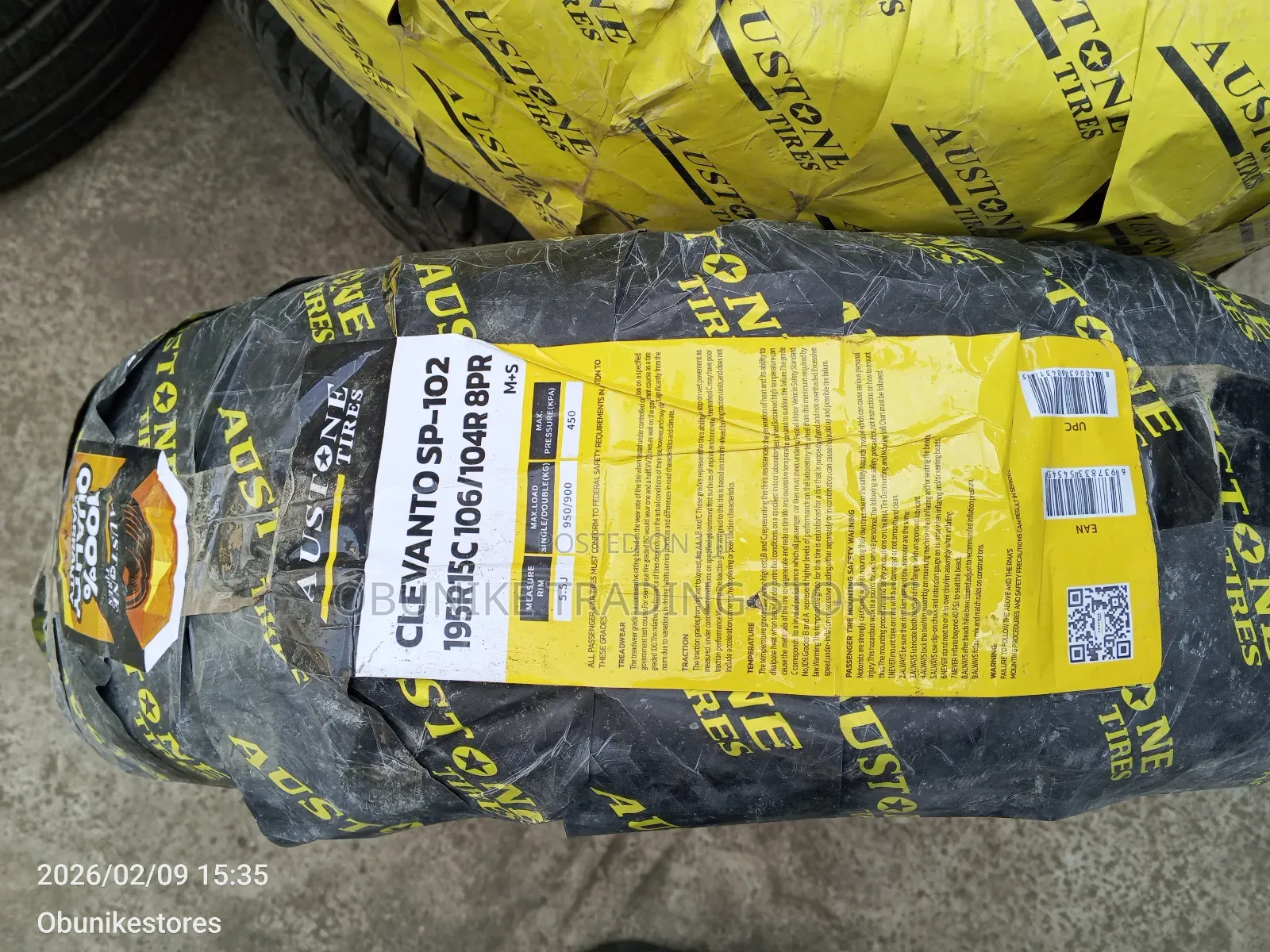 195r15c Austone Tyre