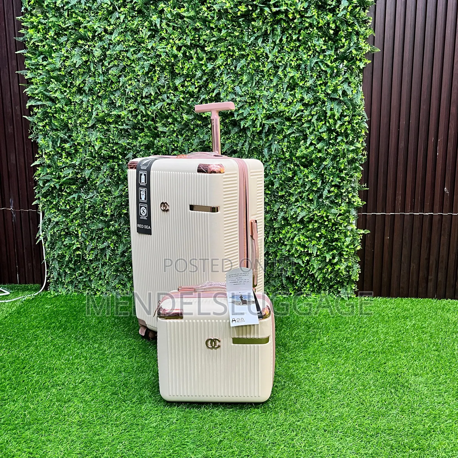 8-Piece Travel Luggage Set With Spinner Wheels