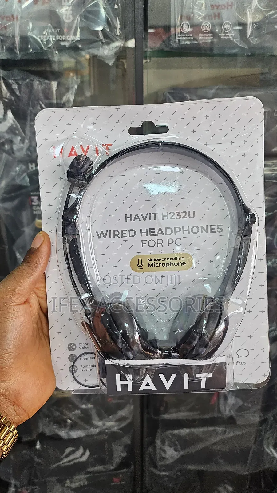 Havit Wired Headphone for Pc (Noise Cancelling Microphone)