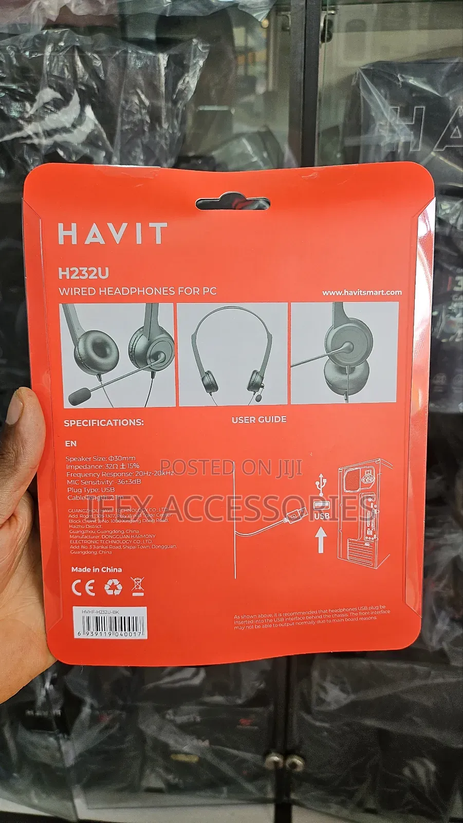 Havit Wired Headphone for Pc (Noise Cancelling Microphone)