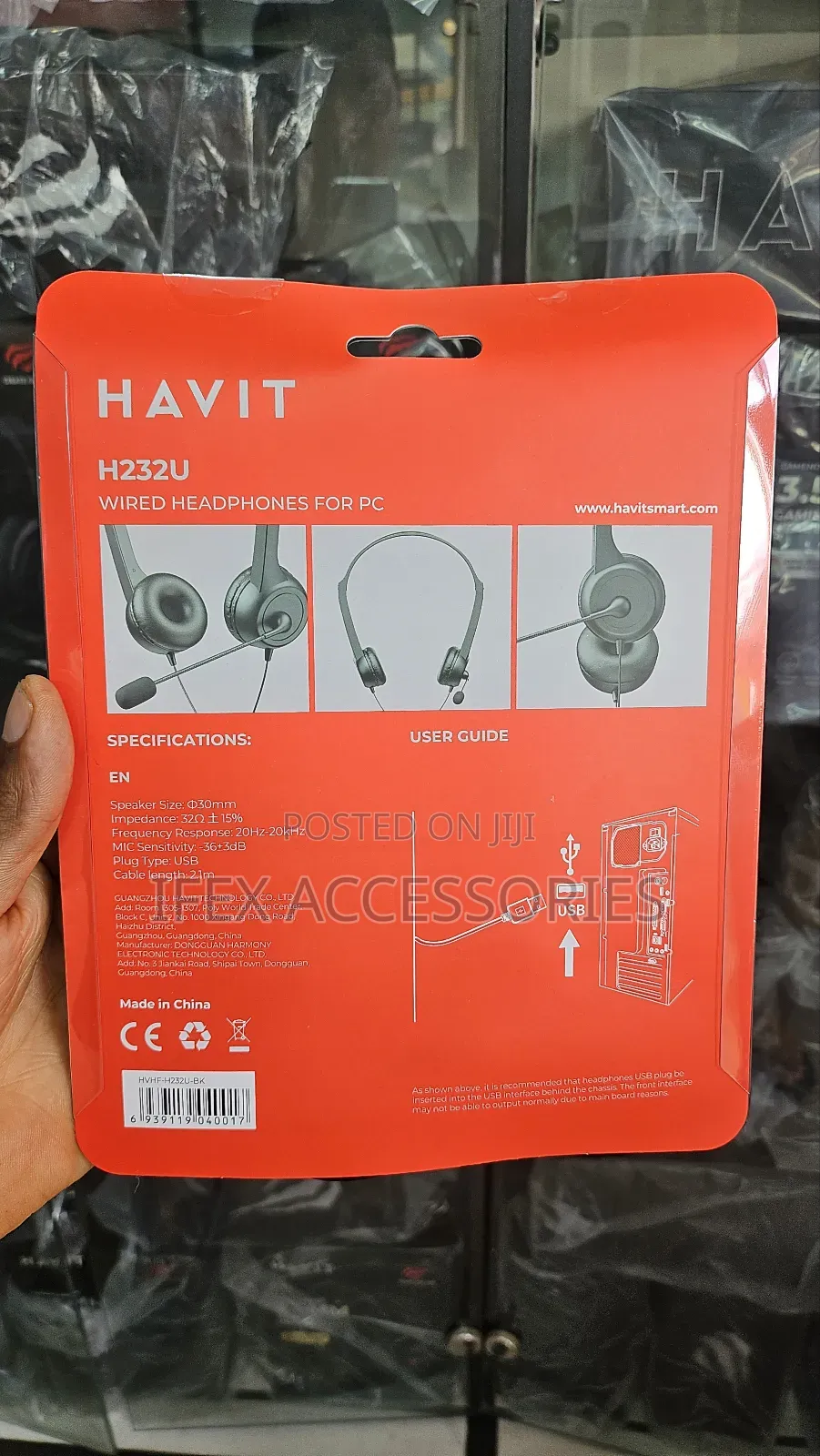Havit Wired Headphone for Pc (Noise Cancelling Microphone)