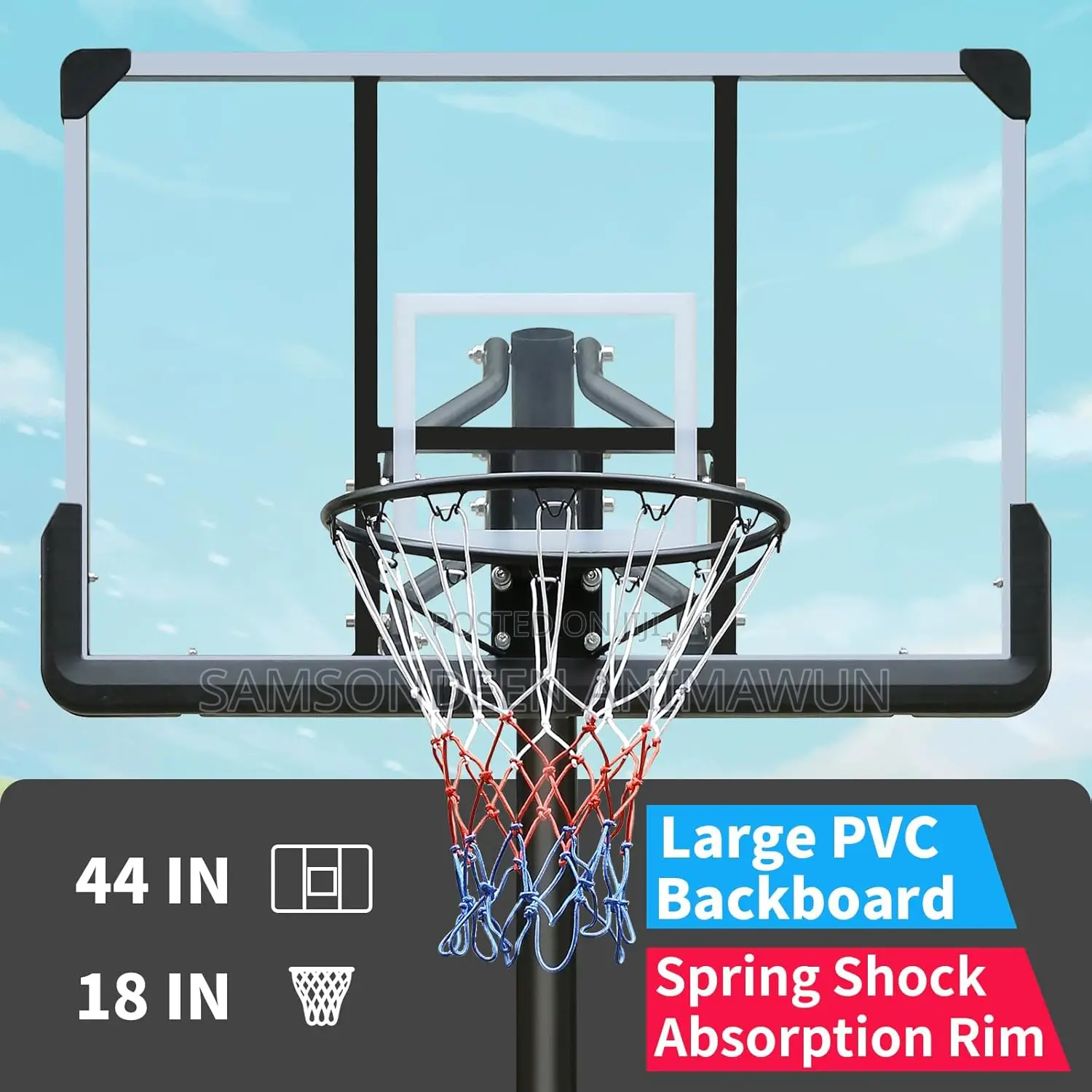 Professional 10ft Basketball Hoop Stand For Home & School