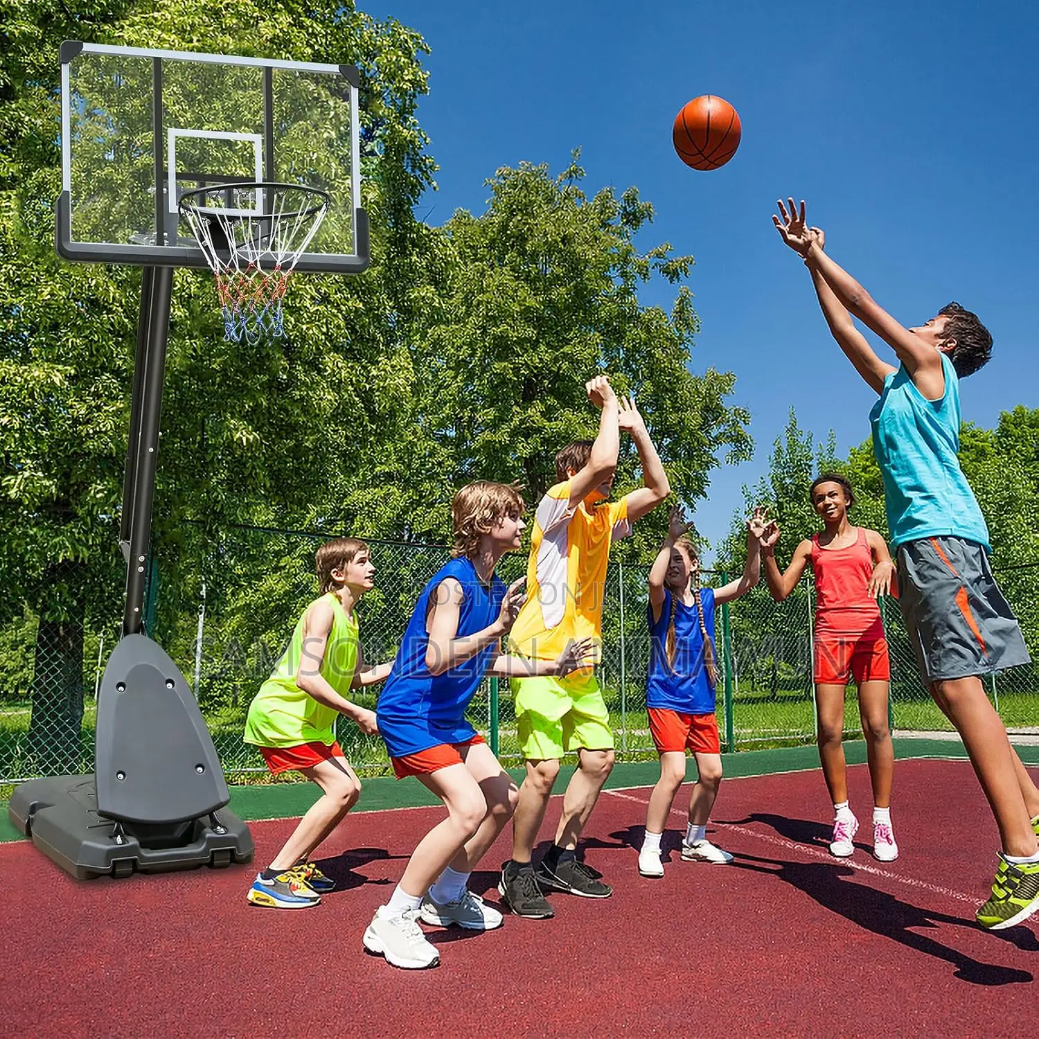 Professional 10ft Basketball Hoop Stand For Home & School