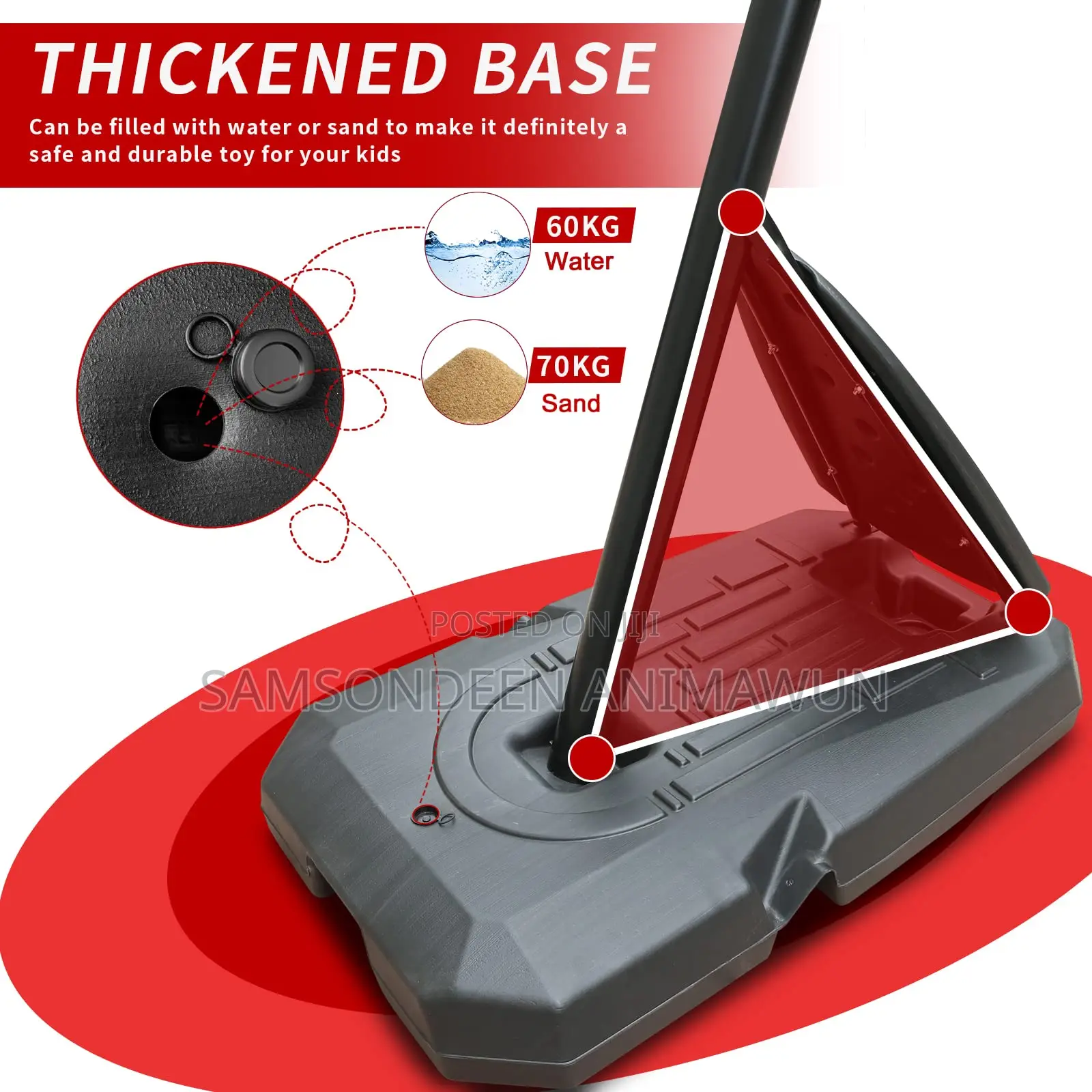 Professional 10ft Basketball Hoop – Portable & Durable