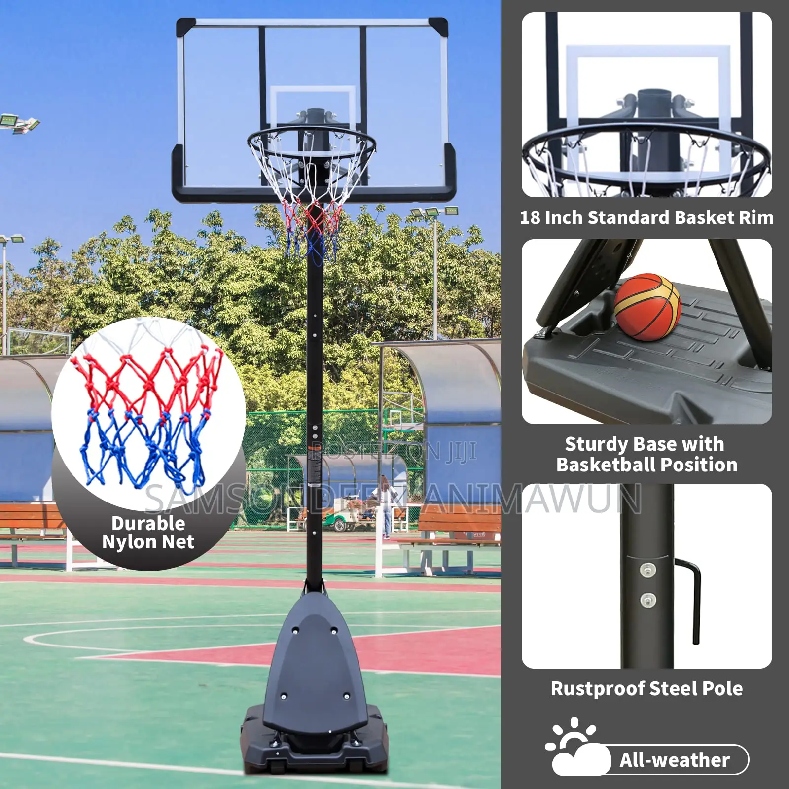 Professional 10ft Basketball Hoop – Portable & Durable