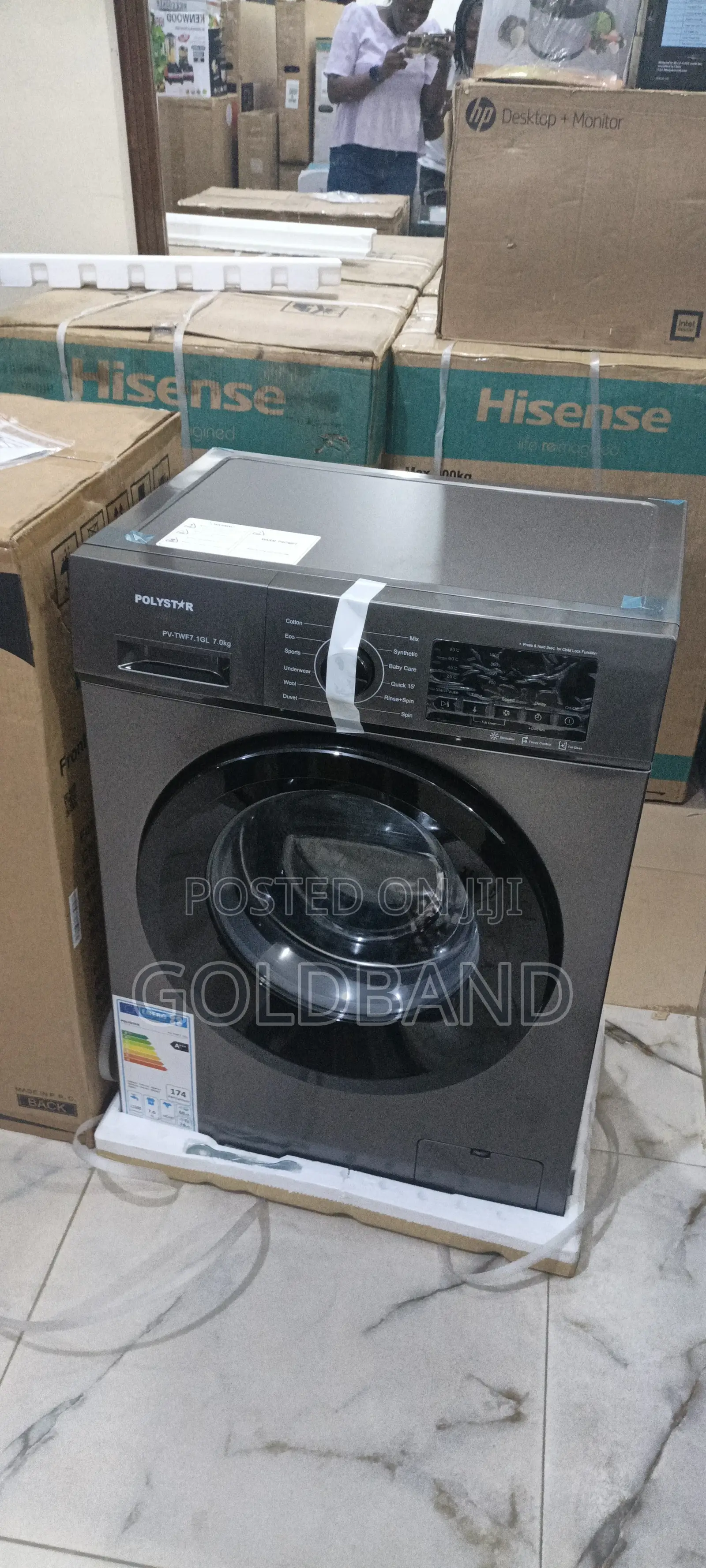 Polystar Pv-Twf7.1gl-Inv Inverter Washer 6kg