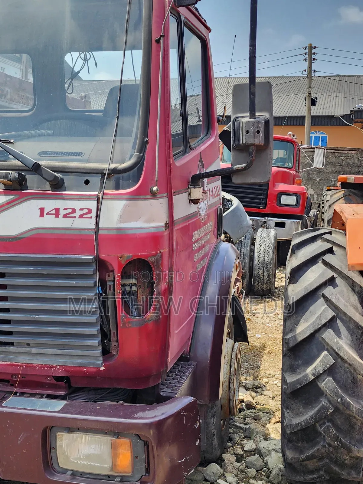 Excellent Mercedes Benz 1422 Truck Cap and Chassis