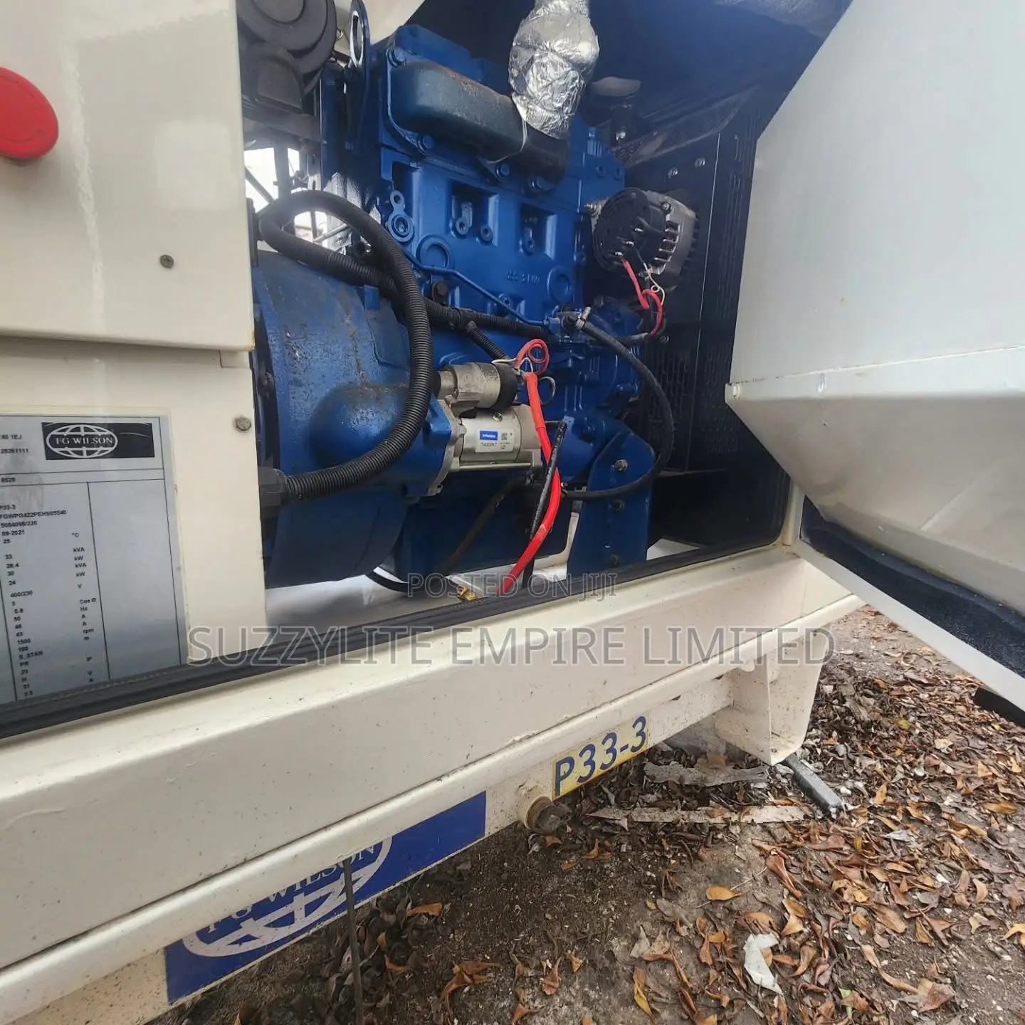 Fg Wilson 33kva Perkins Soundproof Generator Used