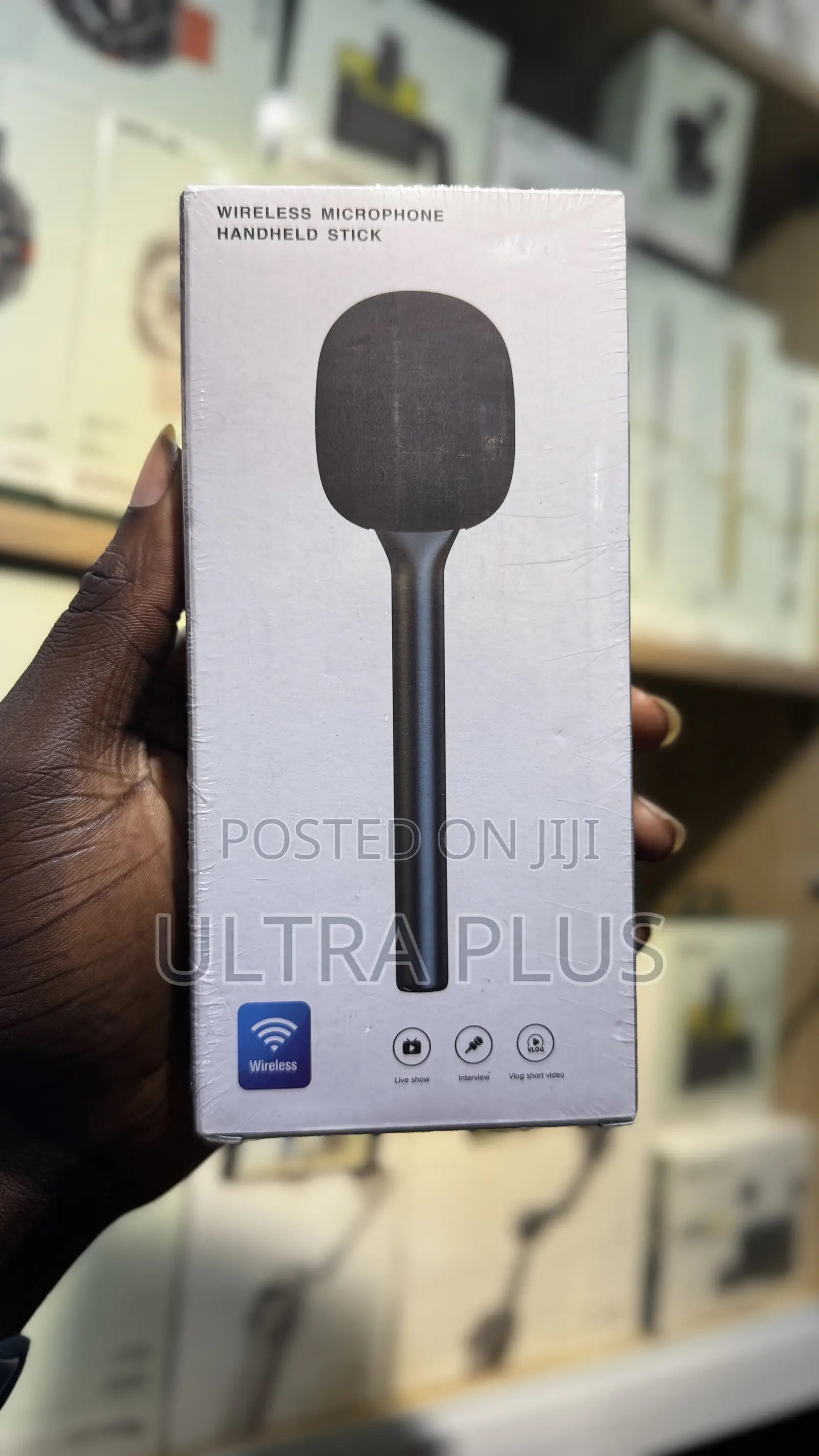 Hand Held Wireless Interview Microphone Adapter