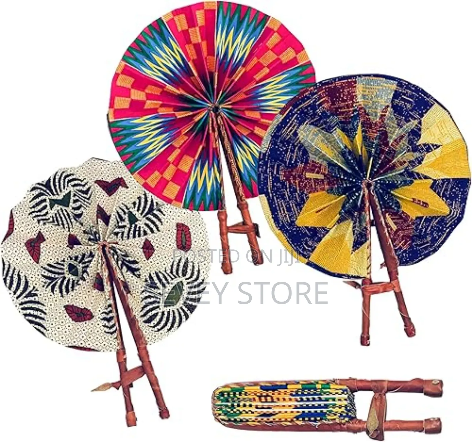 Ankara African Foldable Hand Fans/Decorative Fans